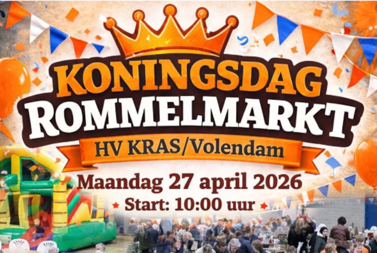 HV KRAS/Volendam Koningsdag Rommelmarkt