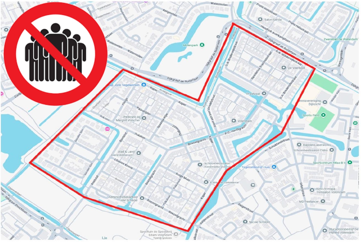 Tijdelijk cameratoezicht en samenscholingsverbod bij rode bankjes in Volendam