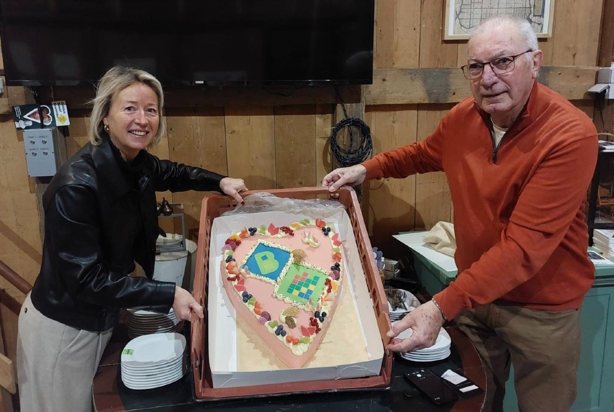 Valentijnstaart voor vrijwilligers Beemster Museum en Bezoekerscentrum Beemster