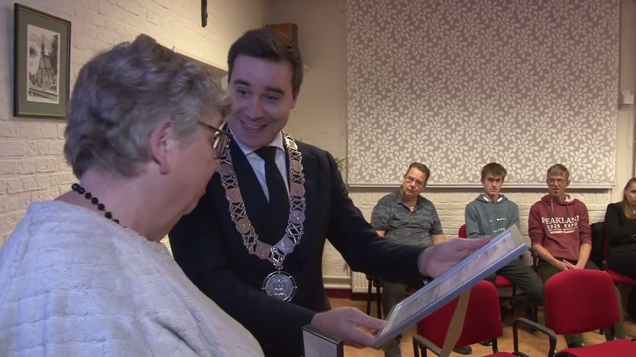 Uitreiking gemeentelijke legpenning