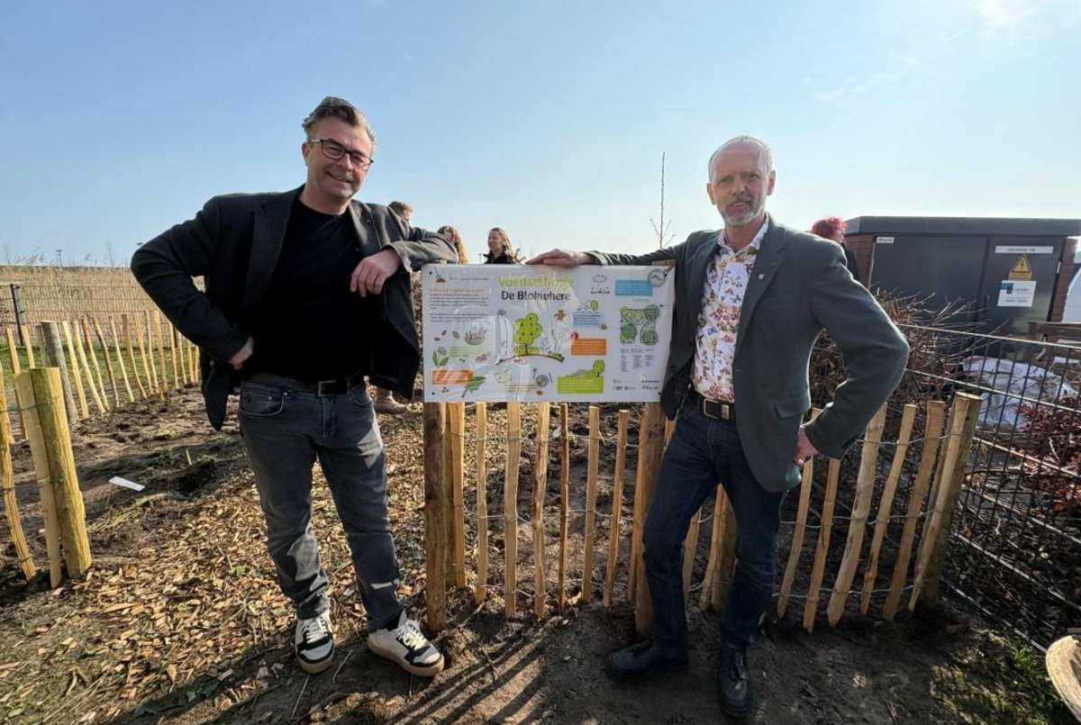 Leerlingen De Blokwhere planten eigen voedselbosje